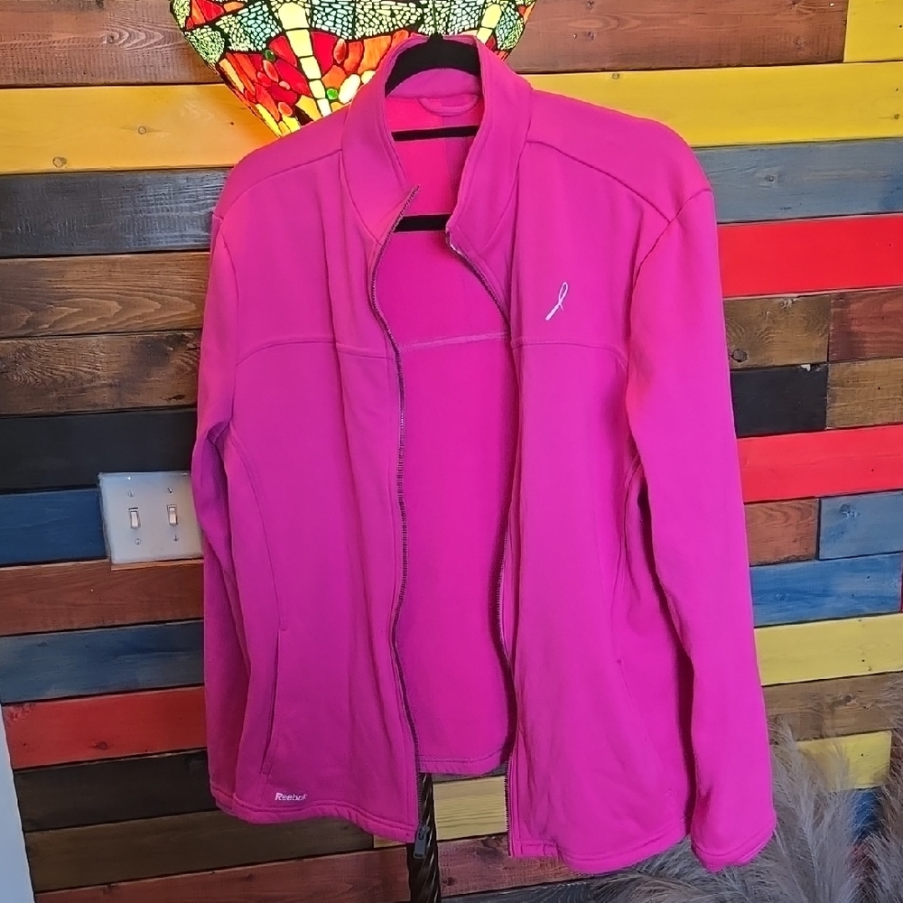 Reebok Women's Pink Jacket 🌸  SIZE XL    PRE LOVED